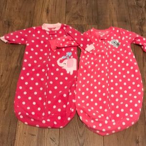Carters girls sleep bags